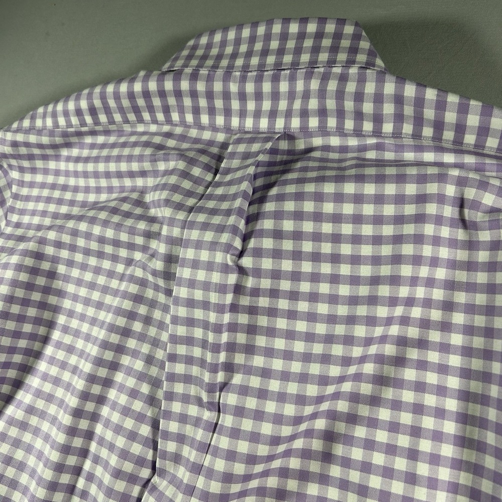 Mens Brooks Brothers 1818 Regent XL Purple Oxford Sheep Logo Dress Shirt - Picture 6 of 8